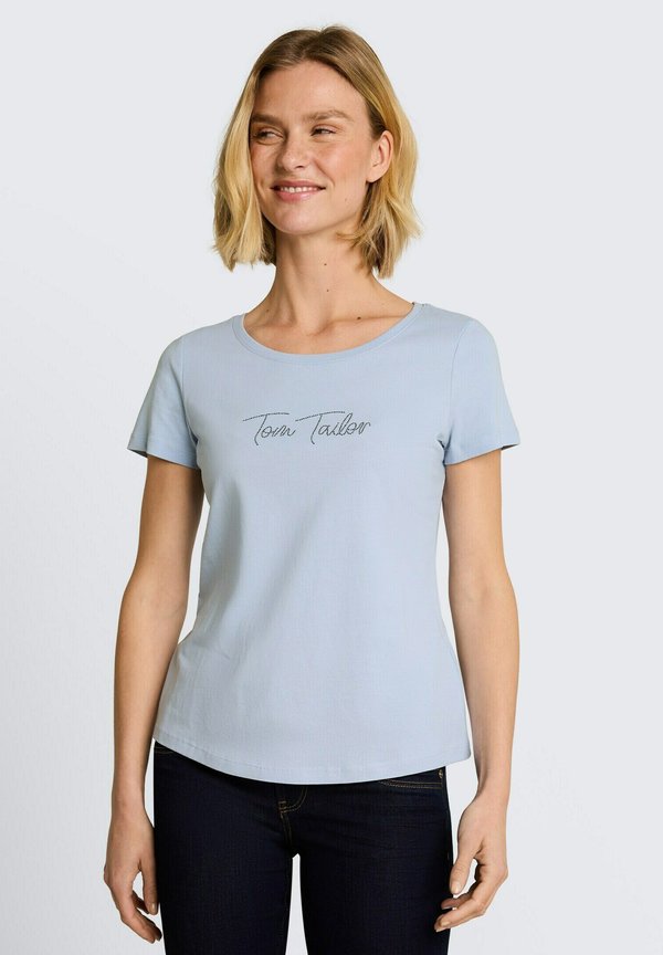 TOM TAILOR T-SHIRT WITH LOGO PRINT - Print T-shirt - kentucky blue