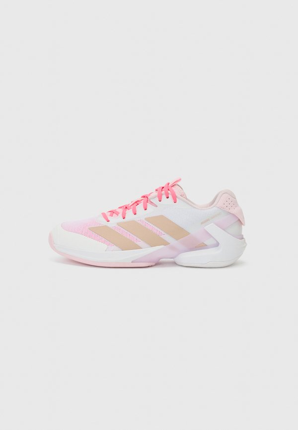 adidas Performance ADIZERO UBERSONIC 5 - Multicourt tennis shoes - white/ash pearl/lucid pink