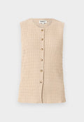 ONLY ONLILSE STRUCTURE - Waistcoat - beige