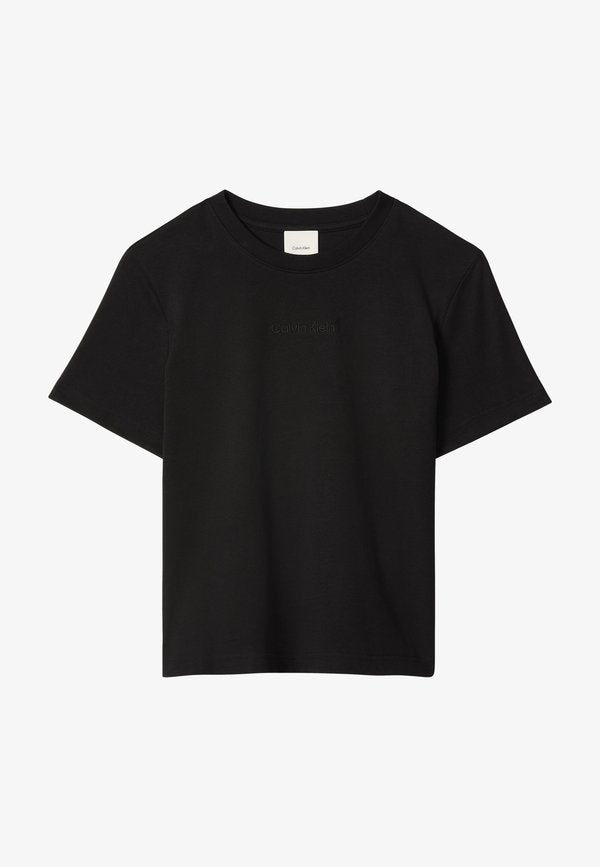 Calvin Klein CLASSIC LOGO GRAP - Basic T-shirt - black