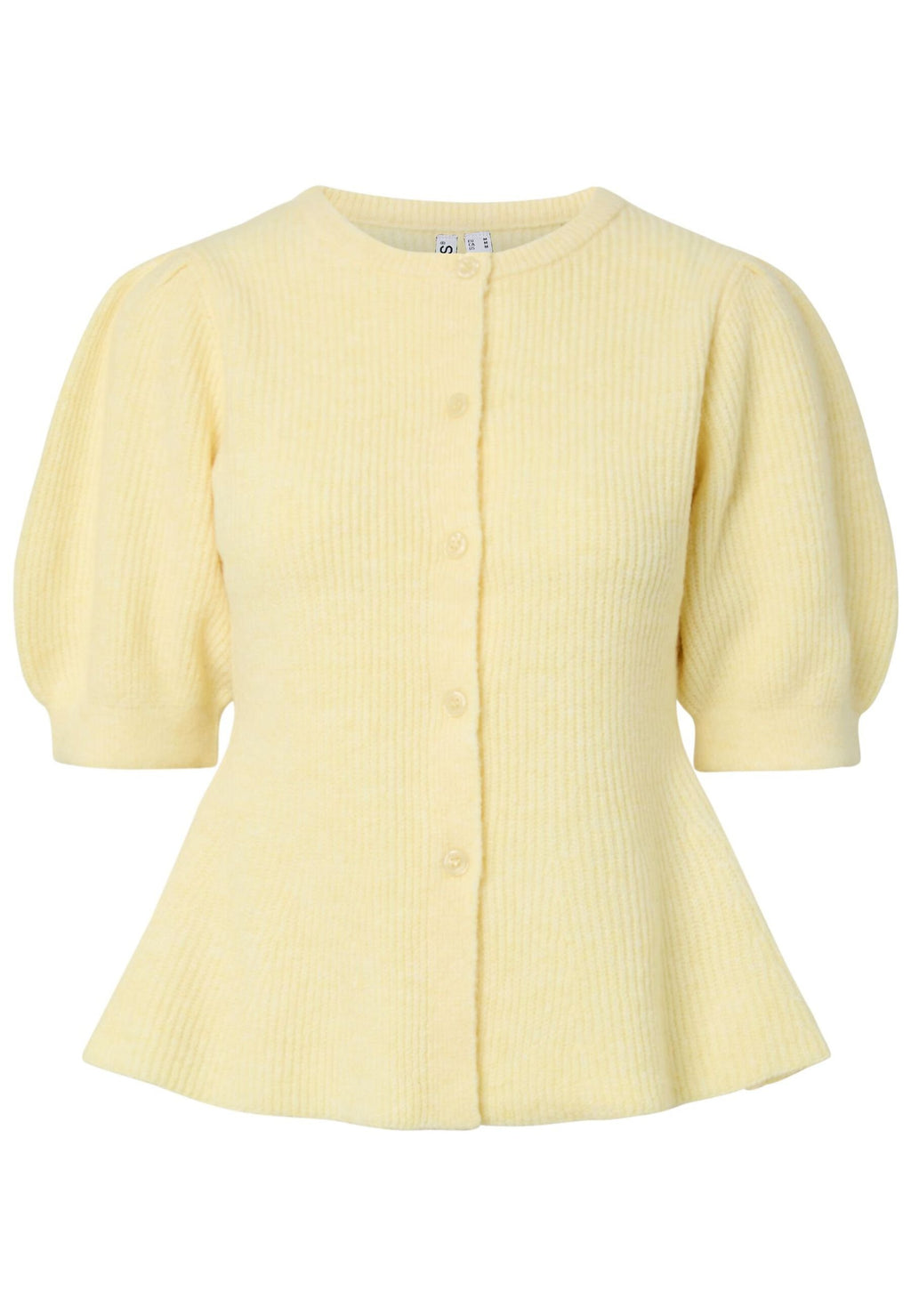 Pieces PCSILLY SS PUFF KNIT CARDIGAN NOOS BC