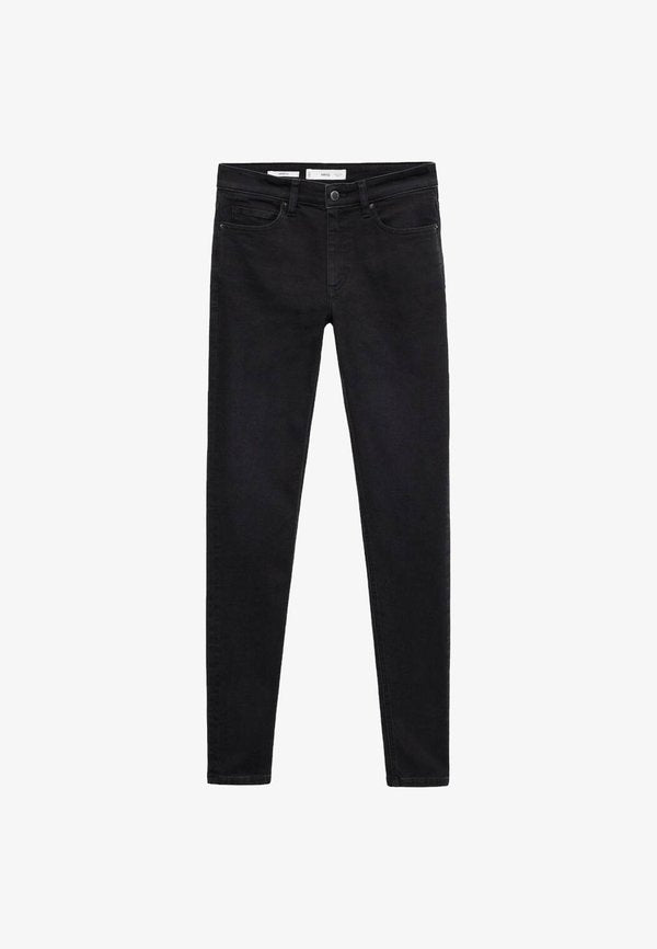 Mango Slim fit jeans - black denim