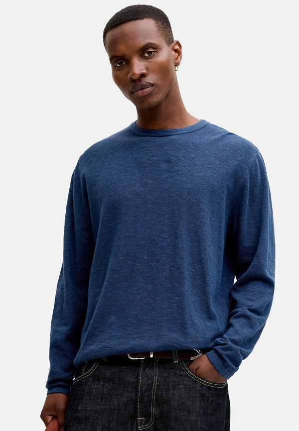 Jack & Jones JJESUMMER CREW NECK  - Jumper - navy blazer