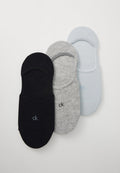 Calvin Klein Underwear WOMEN FOOTIE 3 PACK - Invisible socks - light blue