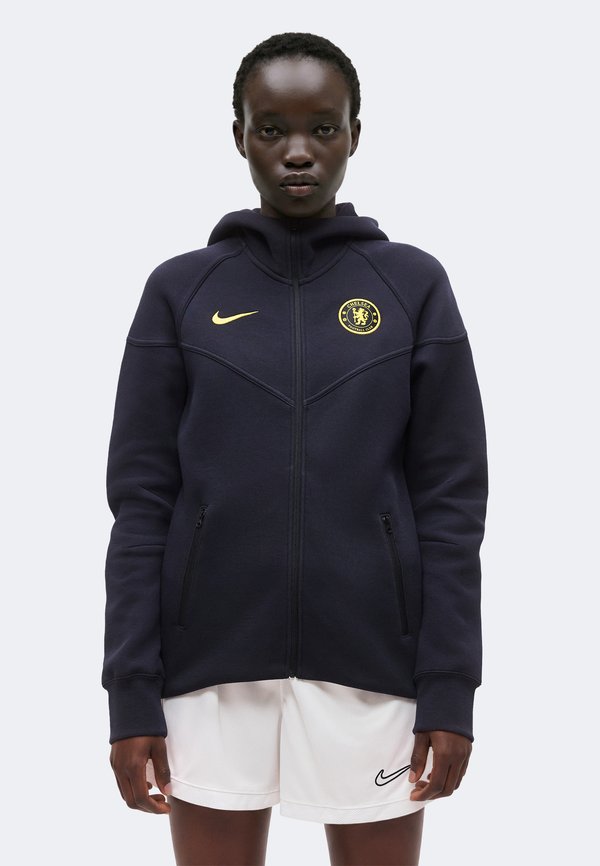 Nike Performance CFC - Zip-up sweatshirt - pitch blue/midwest gold-coloured