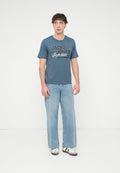 Jack & Jones T- - Print T-shirt - blue mirage