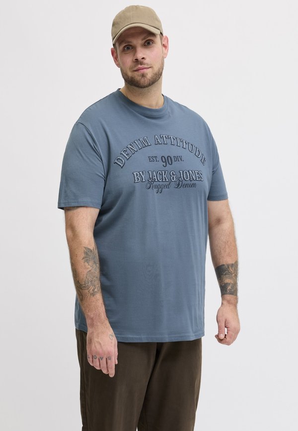 Jack & Jones Plus Size - Print T-shirt - blue mirage