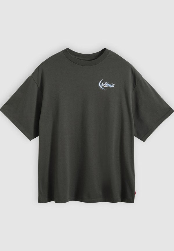 Levi's® SHORT STACK TEE - Print T-shirt - the night belonged to us black body