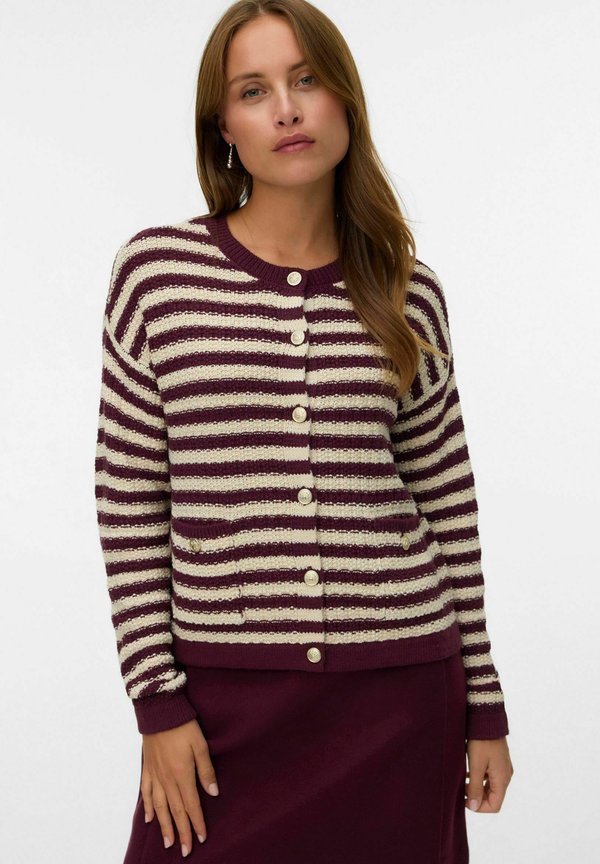 Vero Moda VMHARPER Knit - Cardigan - winetasting