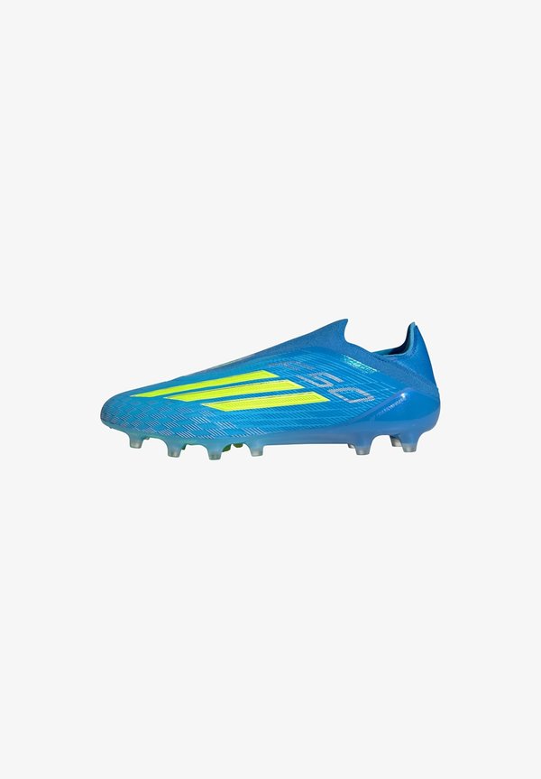 adidas Performance F50 ELITE LACELESS  - Firm-ground football boots - lucid ray blue solar yellow lucid aquamarine