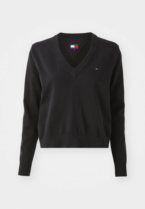Tommy Jeans FLAG EMBROIDERY V-NECK JUMPER