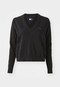 Tommy Jeans FLAG EMBROIDERY V-NECK JUMPER