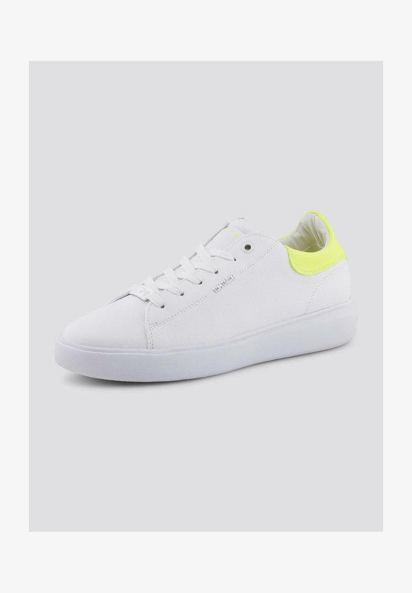 TOM TAILOR Trainers - white-neon-yellow