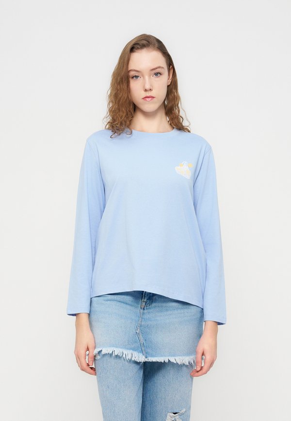 Vero Moda VMSIGRID SHELLY - Long sleeved top - brunnera blue