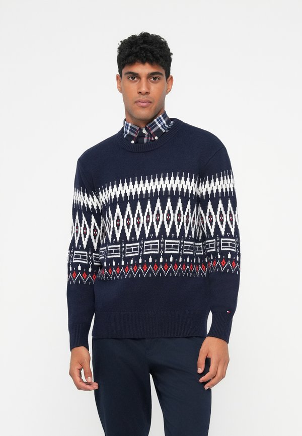 Tommy Hilfiger PLACED FAIRISLE BLEND CREW UNISEX