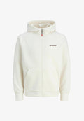 Jack & Jones Zip Logo Zip - Zip-up sweatshirt - antique white