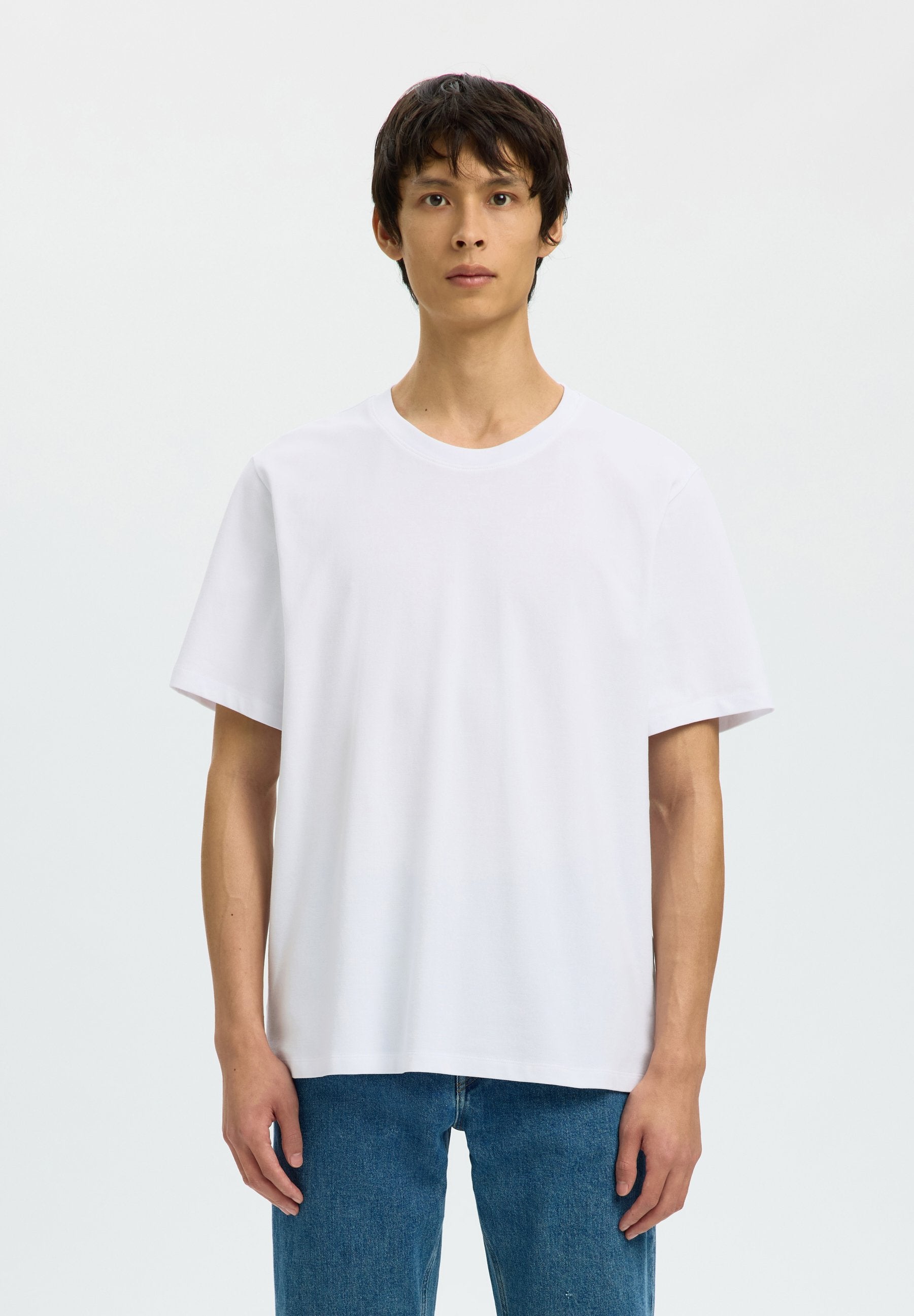 Selected SLMATLAS SS O-NECK TEE NOOS