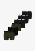 Puma MEN EVERYDAY 6 PACK - Boxer briefs - schwarz forest