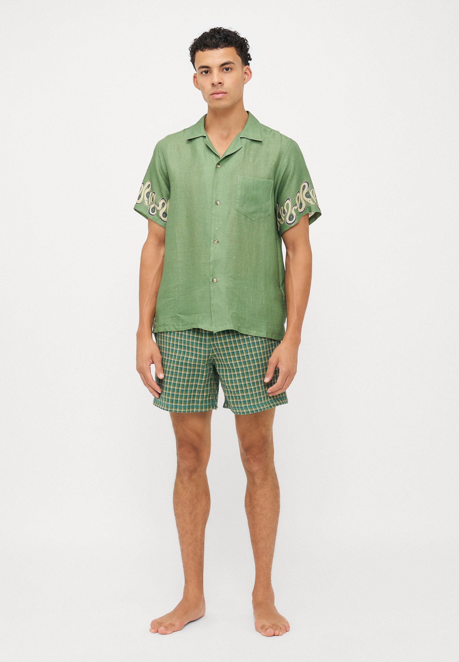 Bather IVY DIZZY BOA NOVELTY PRIINTED CAMP SHIRTS
