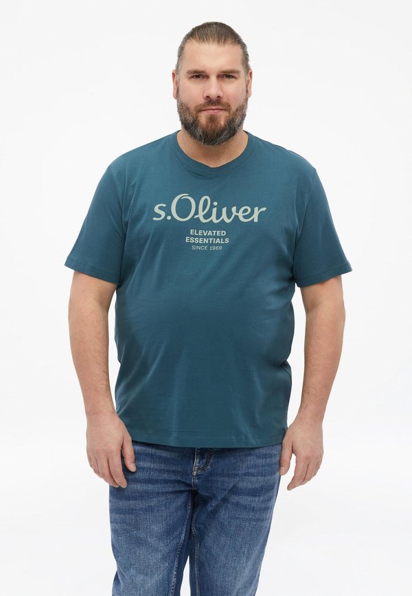 s.Oliver T-SHIRT - Print T-shirt - dunkelblau