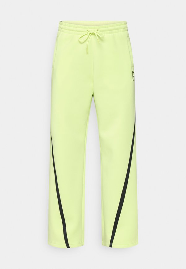 Nike Performance NIKECOURT ADVANTAGE - Tracksuit bottoms - lemon twist/black
