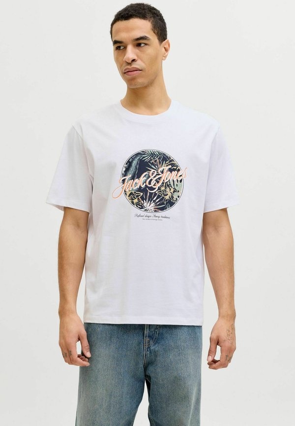 Jack & Jones T- - Print T-shirt - bright white