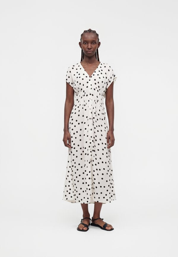 Vero Moda VMELISA - Maxi dress - snow white/black