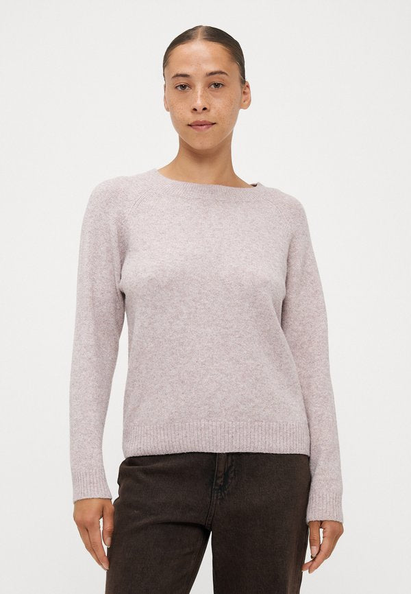 Vero Moda Petite VMDOFFY O NECK - Jumper - woodrose melange