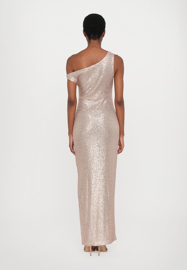 Norma Kamali DROP SHOULDER FITTED GOWN SIDE SLIT