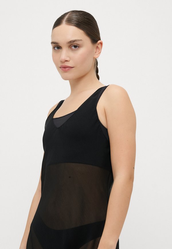 Calvin Klein Underwear SHEER BIAS TANK DRESS 100% SILK