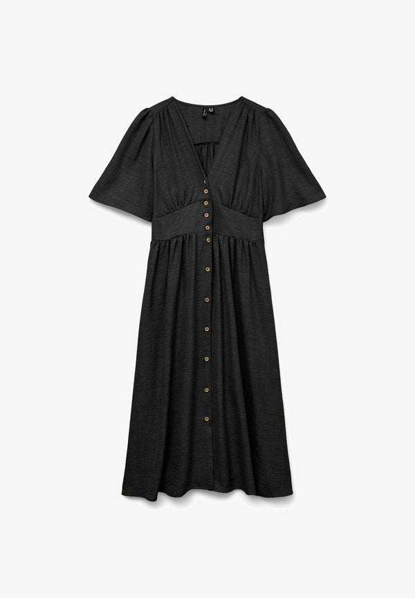 Vero Moda Curve VMCMELANEY Short - Shirt dress - black