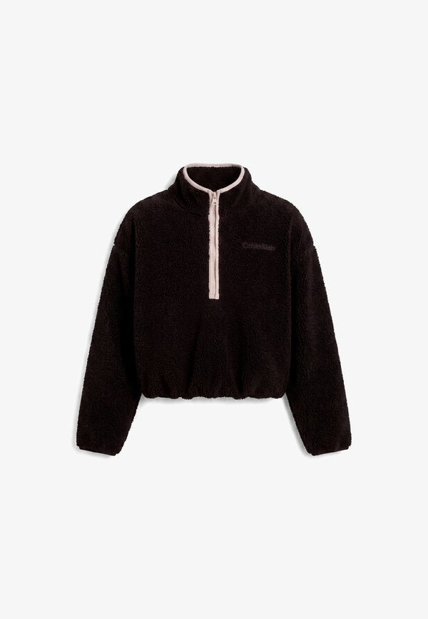 Calvin Klein SPORT CONTRAST - Fleece jumper - black