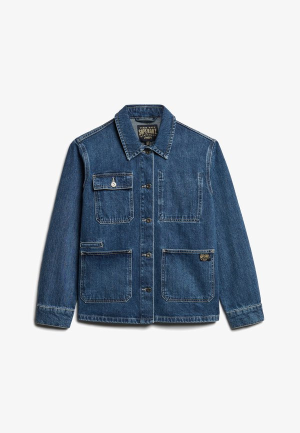 Superdry & Co CHORE - Denim jacket - beverley blue