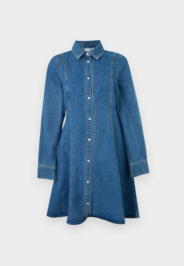 Vero Moda VMJESSIE SHORT DRESS - Denim dress - medium blue denim
