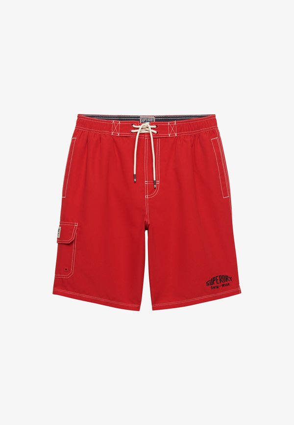 Superdry & Co SUPERDRY CARGO 19-INCH BOARDSHORTS.. - Swimming shorts - equestrian red