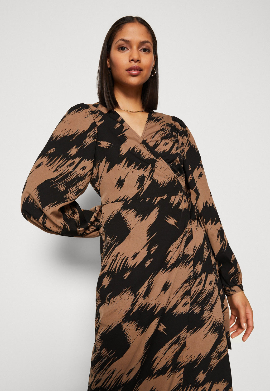 VILA VIJULIETTA MIDI WRAP DRESS