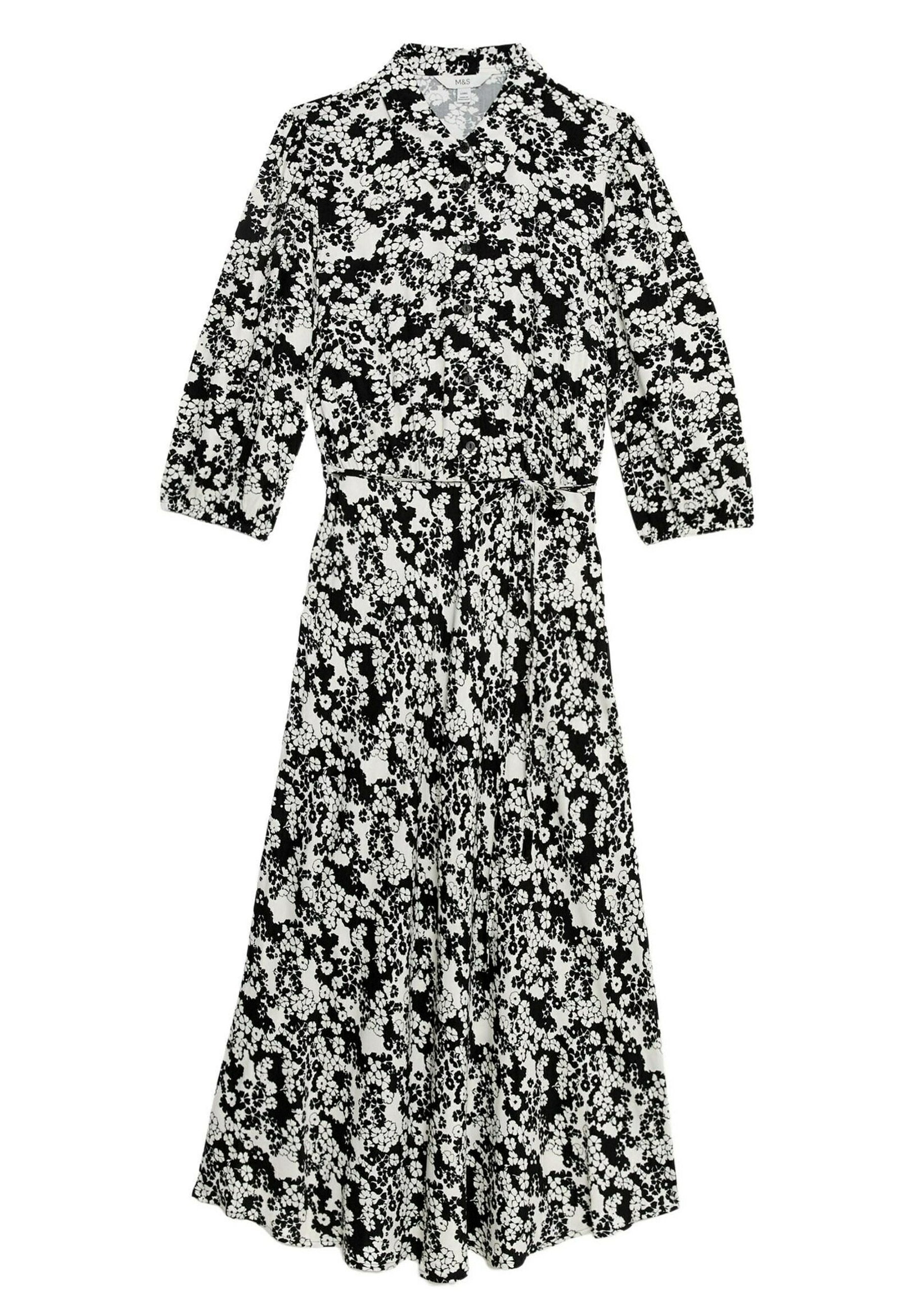Marks & Spencer FLORAL BELTED MIDAXI