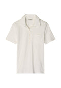 Marc O'Polo MARC O'POLO KURZARM POLOSHIRT SLIM MIT MATERIAL-MIX-DETAILS