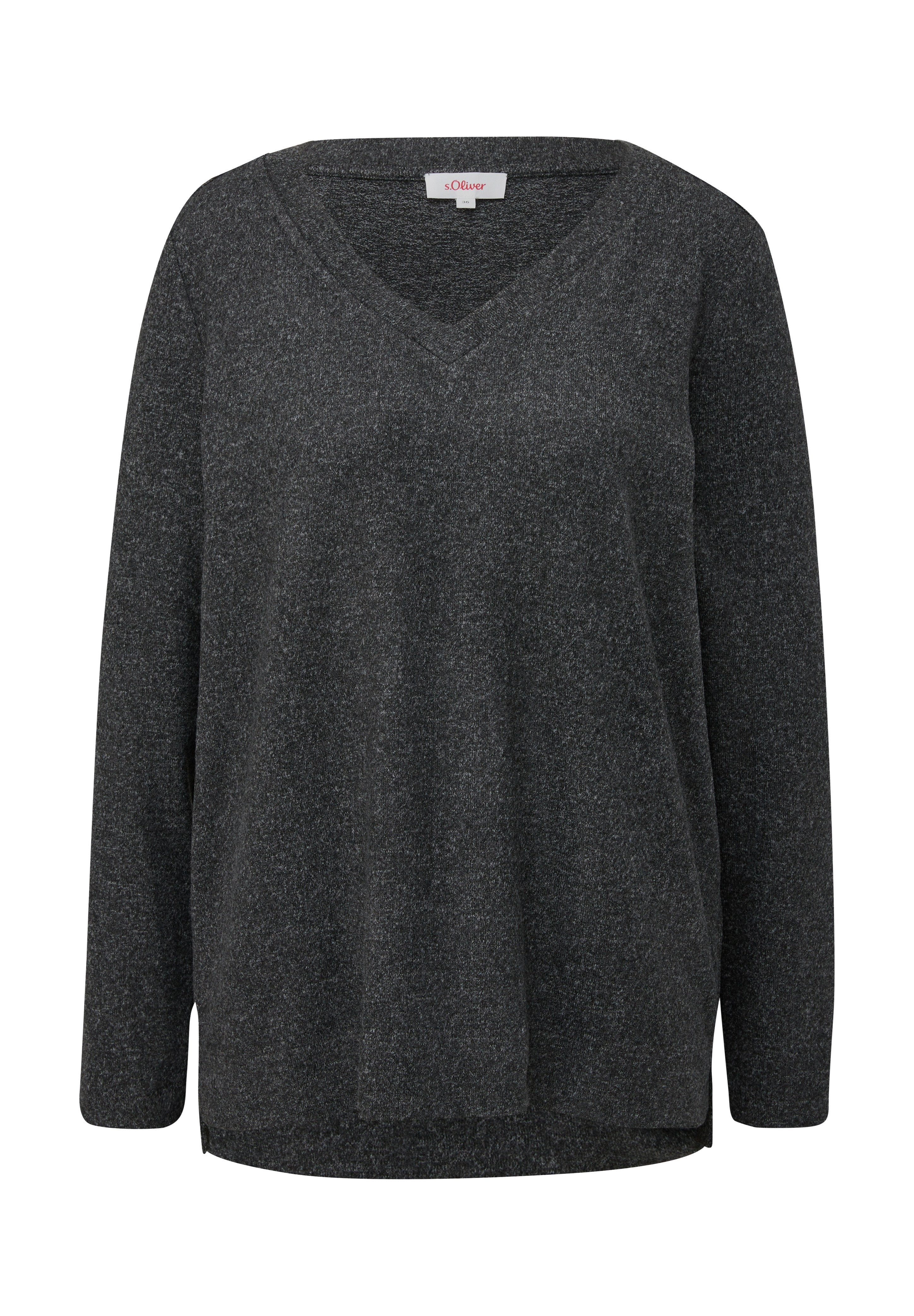 s.Oliver LONGSLEEVE AUS VISKOSEMIX