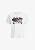 Jack & Jones Plus Size Logo - Print T-shirt - cloud dancer