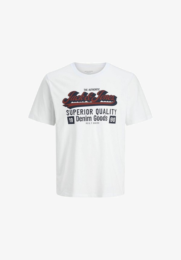 Jack & Jones Plus Size Logo - Print T-shirt - cloud dancer