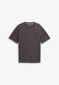 TOM TAILOR MIT LOGO BADGE - Basic T-shirt - tarmac grey