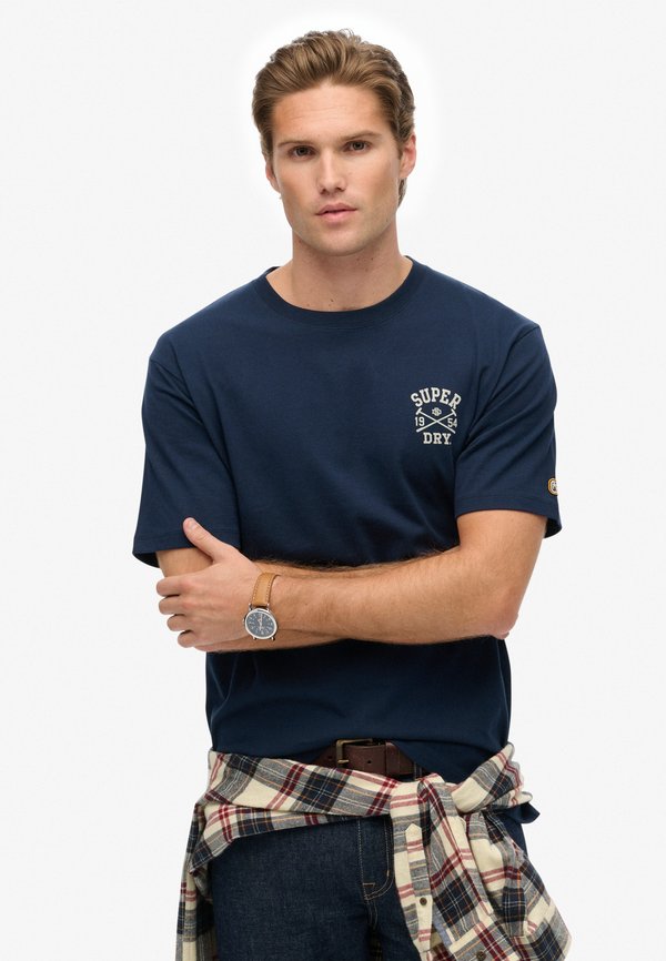 Superdry & Co SUPERDRY ATHLETIC CLUB T-SHIRT.. - Print T-shirt - nautical navy