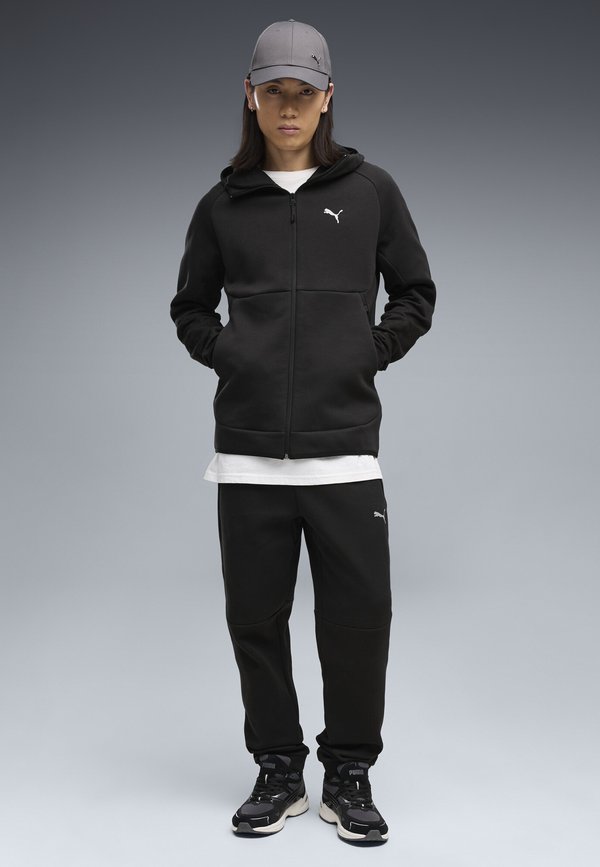 Puma PUMATECH ELEVATED SLIM KAPUZENJACKE - Zip-up sweatshirt - black