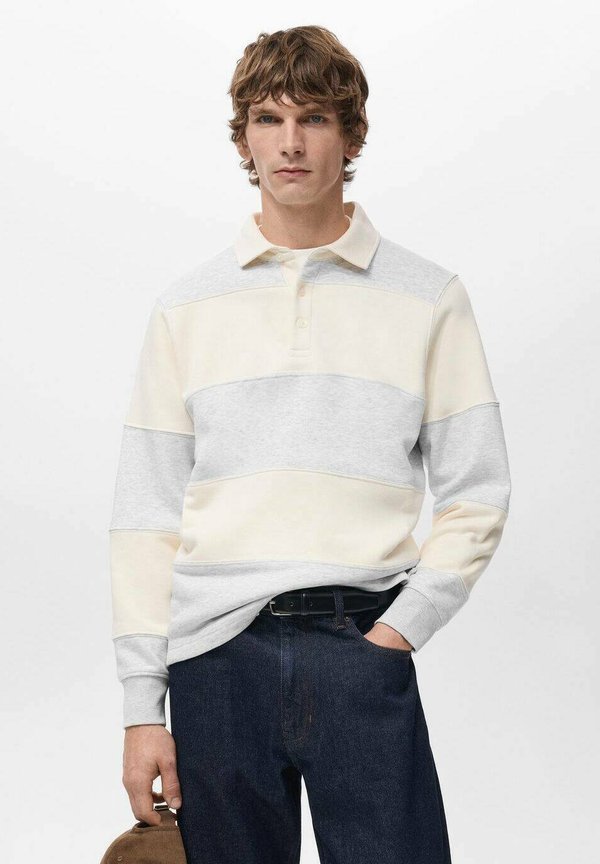 Mango Polo shirt - light heather grey