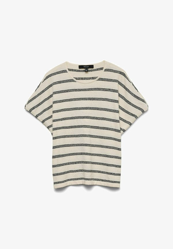 Vero Moda Knitted VMZAYA Knitted - Print T-shirt - birch