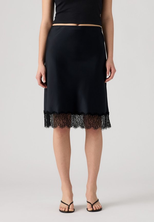 Levi's® LYNN MIDI SKIRT - A-line skirt - anthracite night