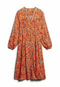 Superdry & Co PRINTED V-NECK MIDI TEA