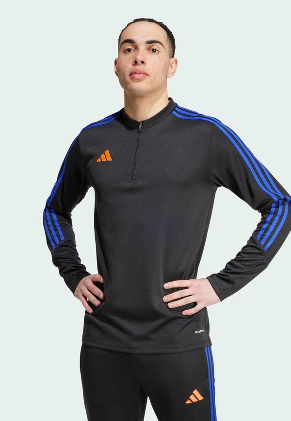 adidas Performance TIRO 23 CLUB TRAINING TOP - Long sleeved top - black   lucid blue