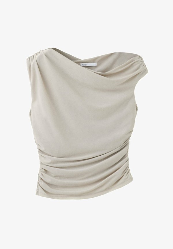 Mango ADULT - Print T-shirt - light grey